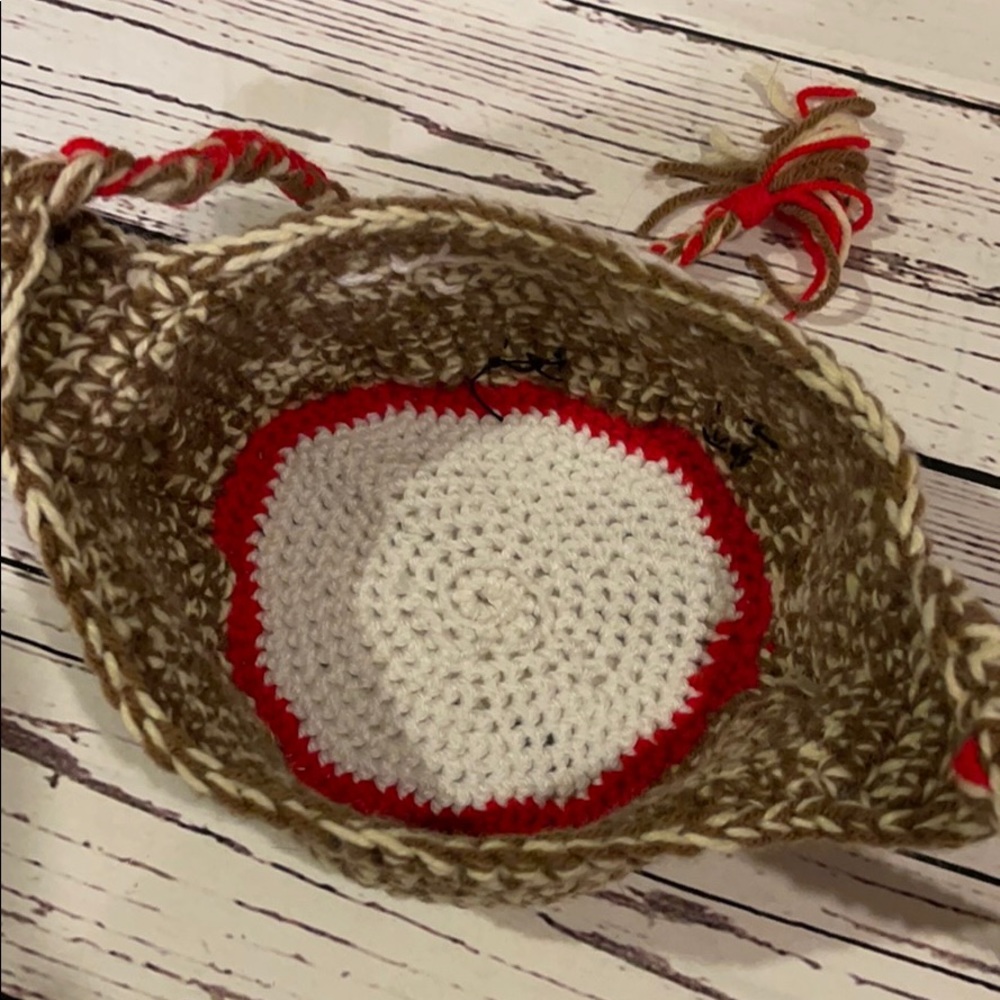 Handmade sock monkey hat - Picture 5 of 5